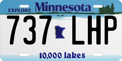 MN license plate 737LHP