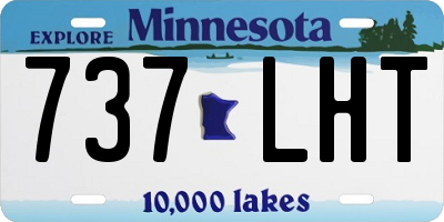 MN license plate 737LHT