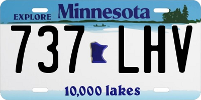 MN license plate 737LHV
