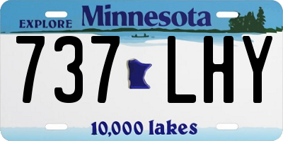 MN license plate 737LHY