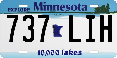MN license plate 737LIH