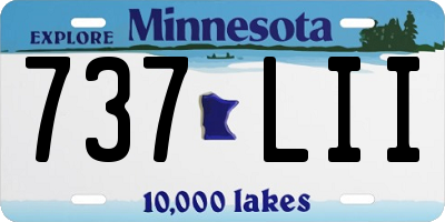 MN license plate 737LII