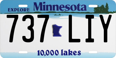 MN license plate 737LIY