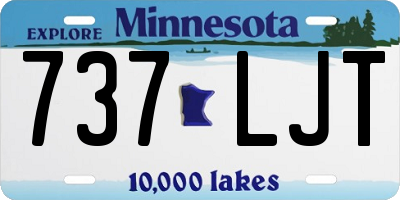 MN license plate 737LJT