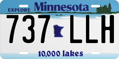 MN license plate 737LLH