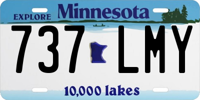 MN license plate 737LMY