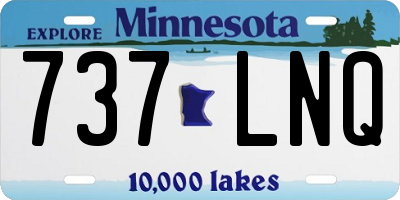 MN license plate 737LNQ