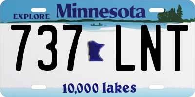 MN license plate 737LNT
