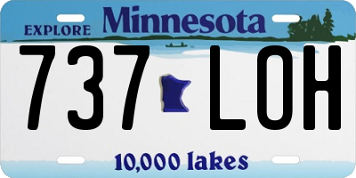 MN license plate 737LOH