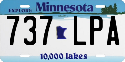 MN license plate 737LPA