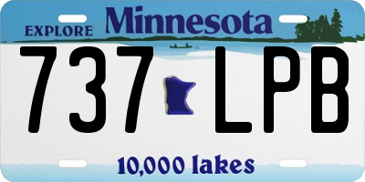 MN license plate 737LPB