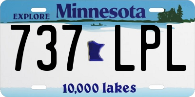 MN license plate 737LPL