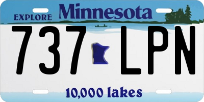 MN license plate 737LPN