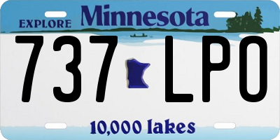 MN license plate 737LPO