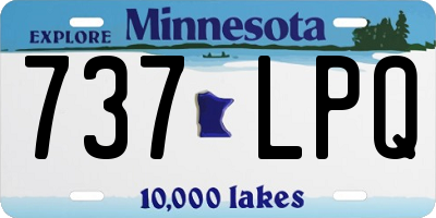 MN license plate 737LPQ