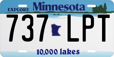 MN license plate 737LPT