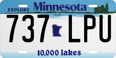 MN license plate 737LPU