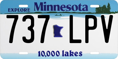 MN license plate 737LPV