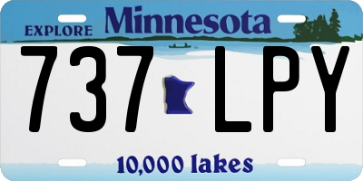 MN license plate 737LPY
