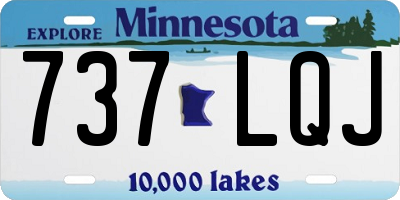 MN license plate 737LQJ