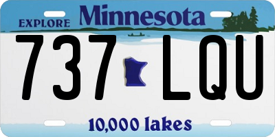 MN license plate 737LQU