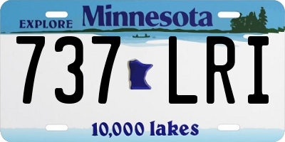 MN license plate 737LRI