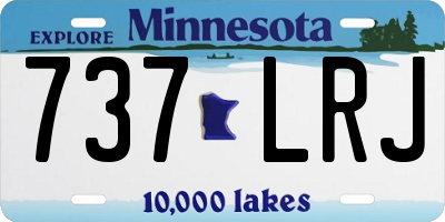 MN license plate 737LRJ