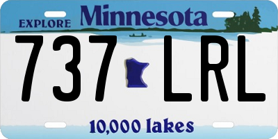 MN license plate 737LRL