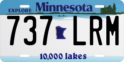 MN license plate 737LRM