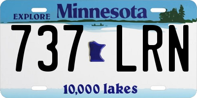 MN license plate 737LRN