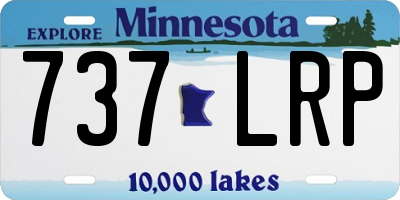 MN license plate 737LRP