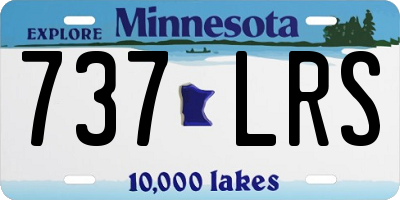 MN license plate 737LRS