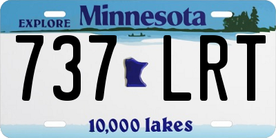MN license plate 737LRT