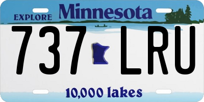 MN license plate 737LRU