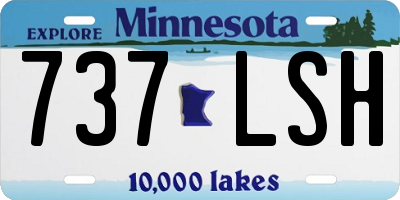 MN license plate 737LSH
