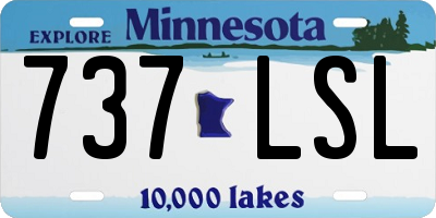 MN license plate 737LSL