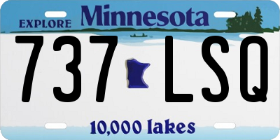 MN license plate 737LSQ
