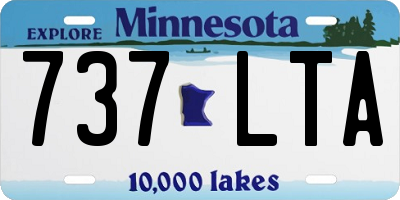 MN license plate 737LTA