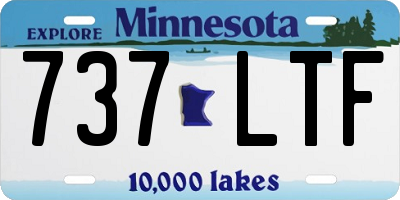MN license plate 737LTF
