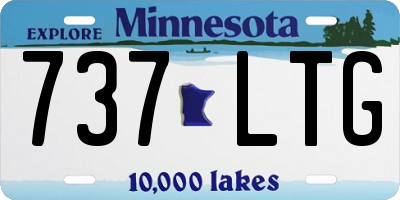 MN license plate 737LTG