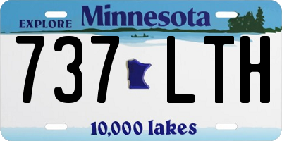 MN license plate 737LTH