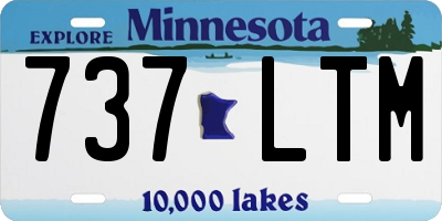 MN license plate 737LTM