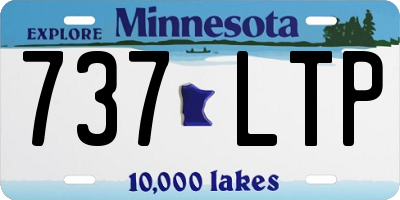 MN license plate 737LTP
