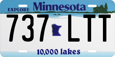 MN license plate 737LTT