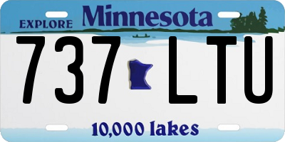 MN license plate 737LTU