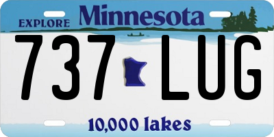 MN license plate 737LUG
