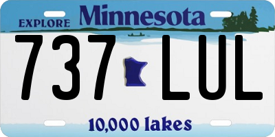 MN license plate 737LUL