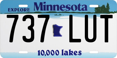MN license plate 737LUT