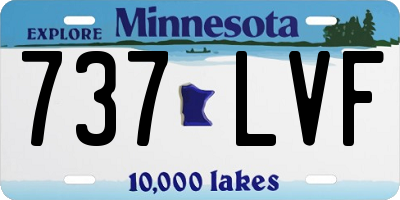 MN license plate 737LVF
