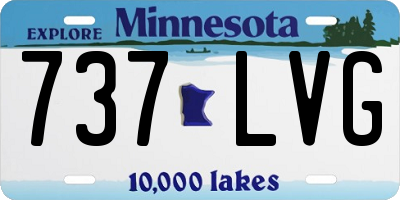MN license plate 737LVG